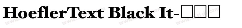 HoeflerText Black It字体转换 HoeflerText Black It字体转换